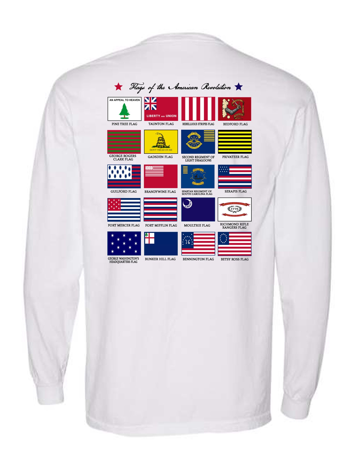 Flags of the American Revolution Long Sleeve