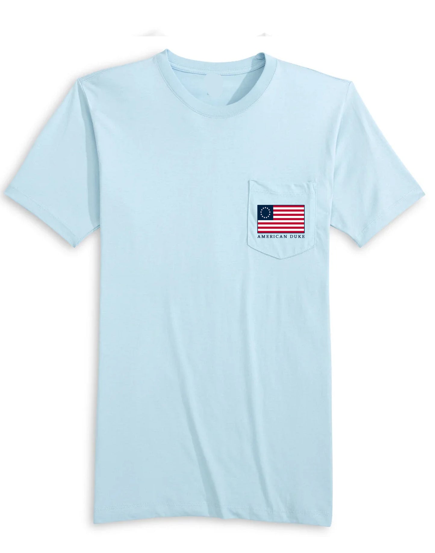 Betsy Ross Flag T-Shirt - Light Blue
