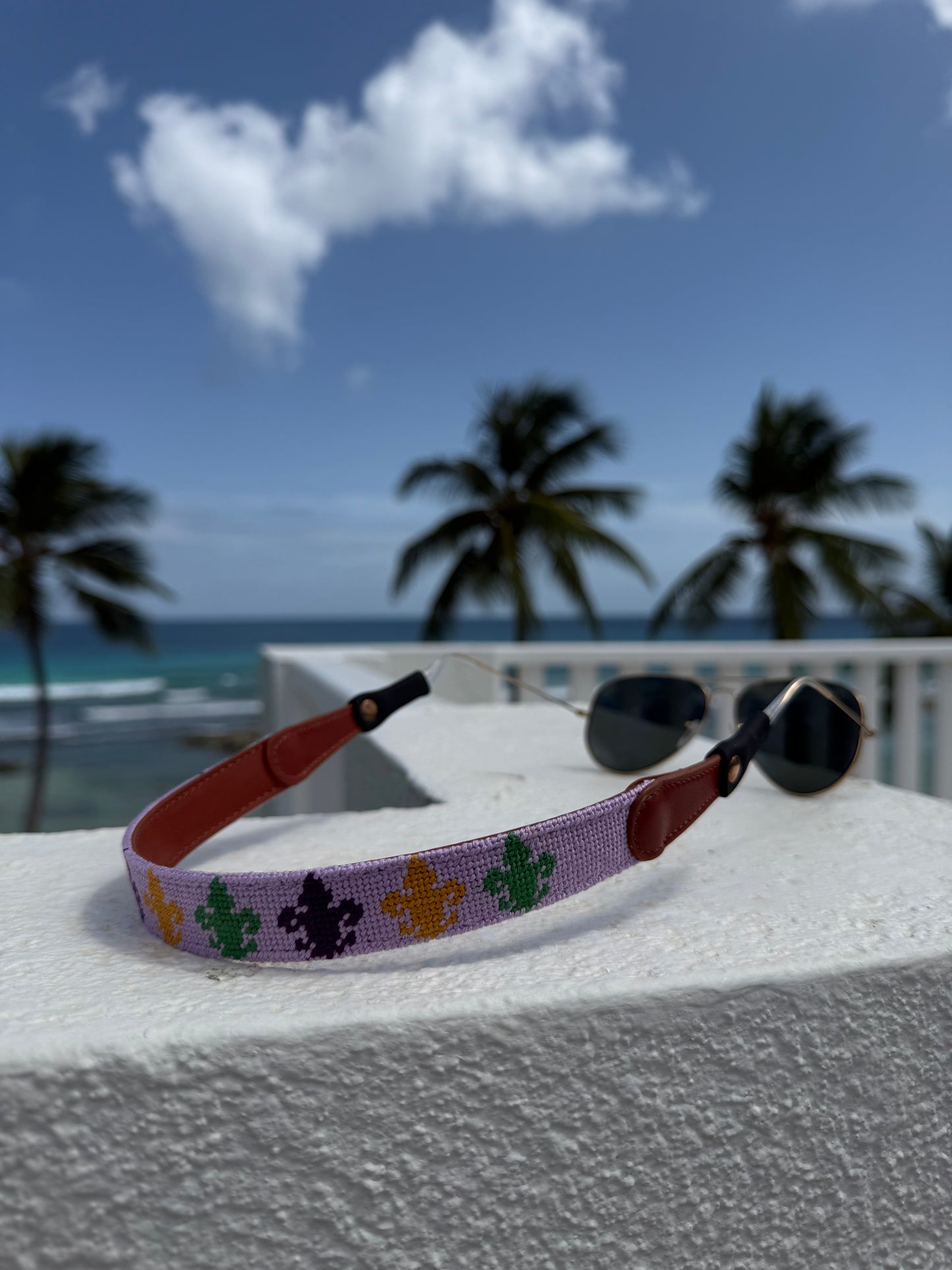 Fleur De Lis Sunglass Straps