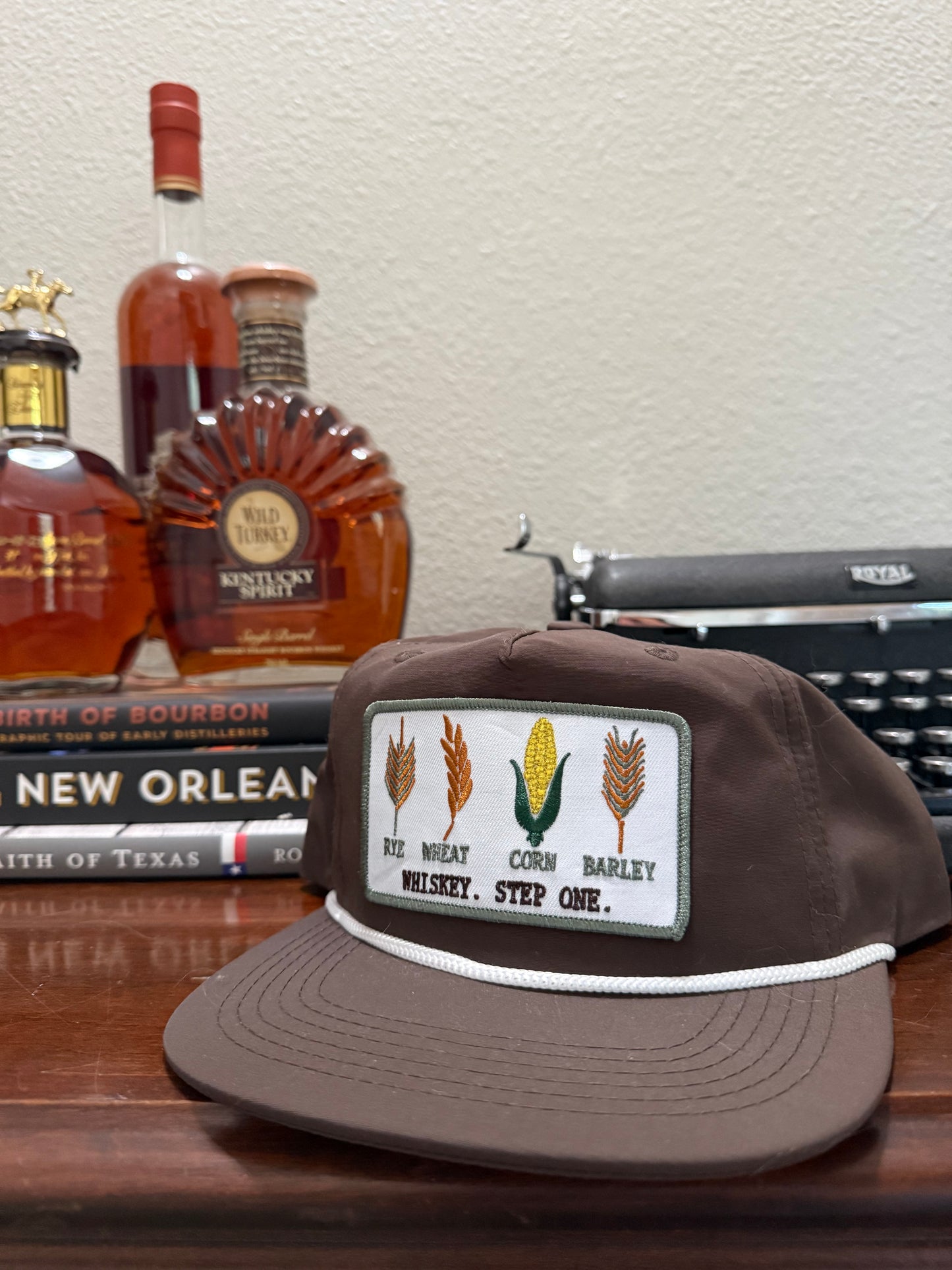 Whiskey Business - Brown Rope Cap