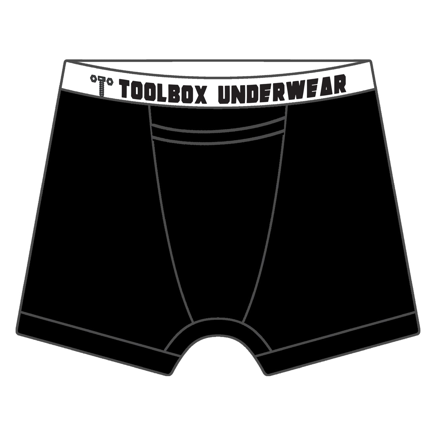 Toolbox Underwear - The Classic Solid Briefs - Black