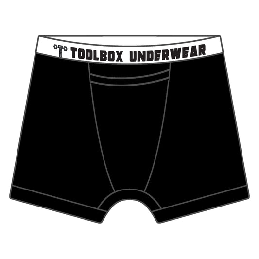 Toolbox Underwear - The Classic Solid Briefs - Black