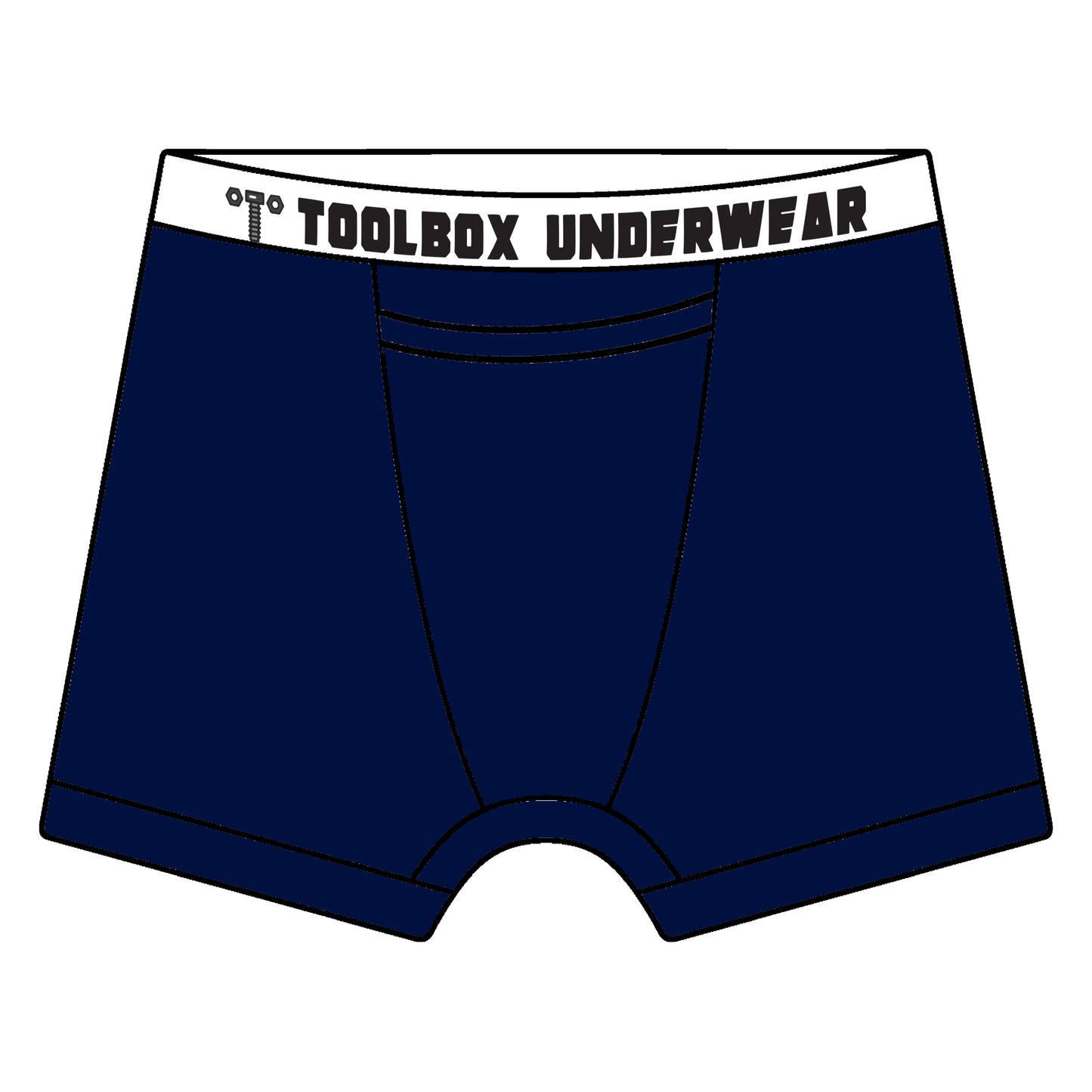 Toolbox Underwear - The Classic Solid Briefs - Navy