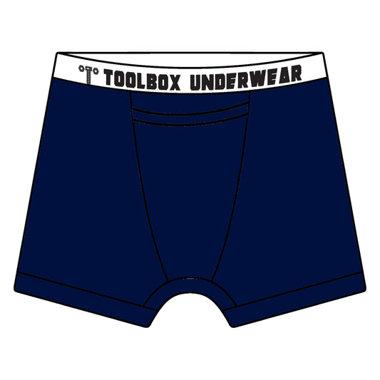 Toolbox Underwear - The Classic Solid Briefs - Navy