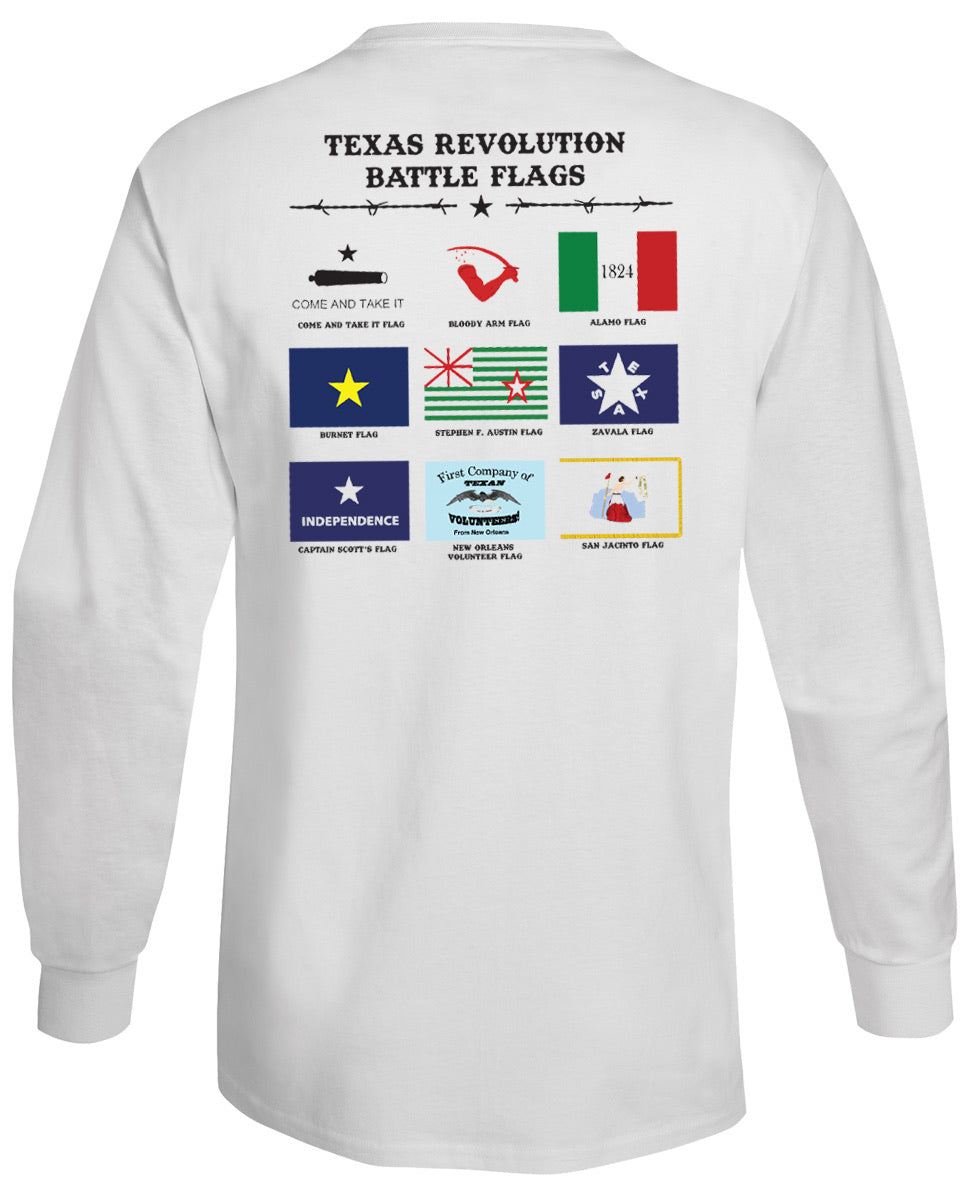 Texas Revolution Flags Long-Sleeve