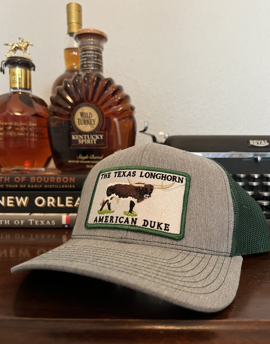 The Texas Longhorn Cap - Grey & Green