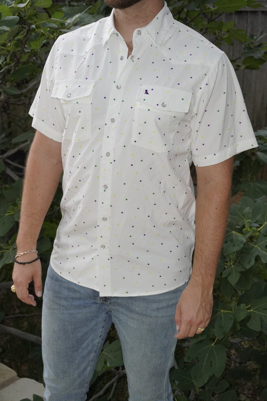 Fleur De Lis Pearl Snap Shirt