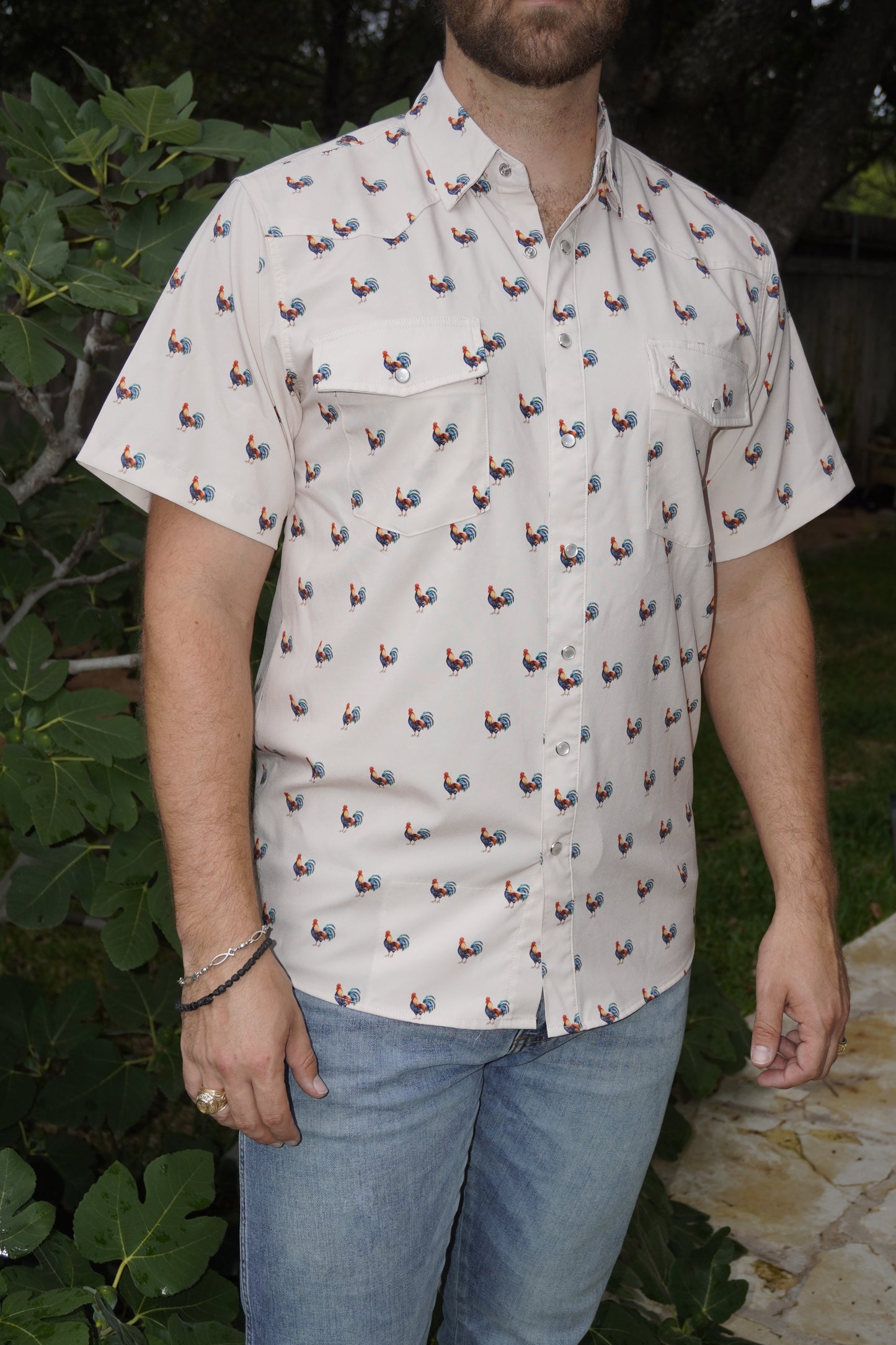Roosters Pearl Snap Shirt