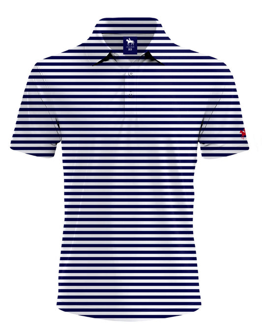 The Hey There, Sailor (Navy and White Stripes) Polo