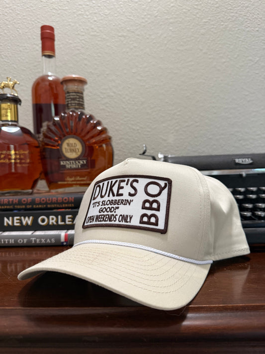 Duke's BBQ - Tan Rope Cap