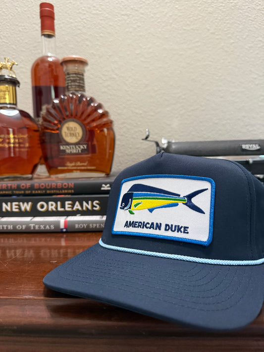 Mahi Mahi Navy Rope Cap