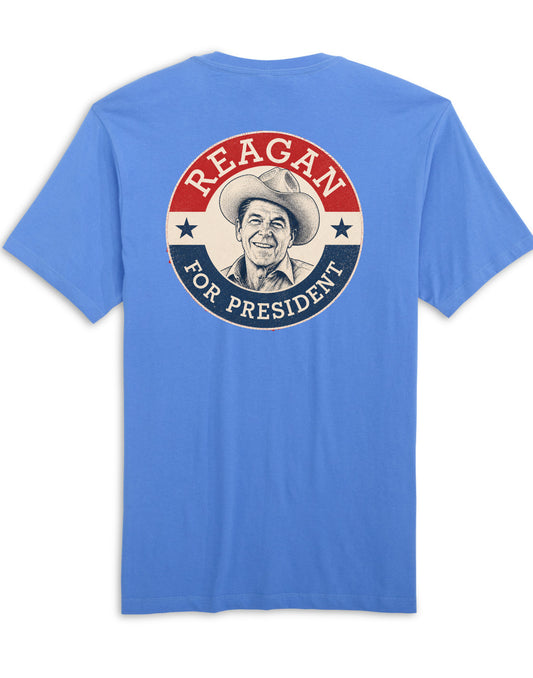 Reagan For President T-Shirt - Aqua Blue