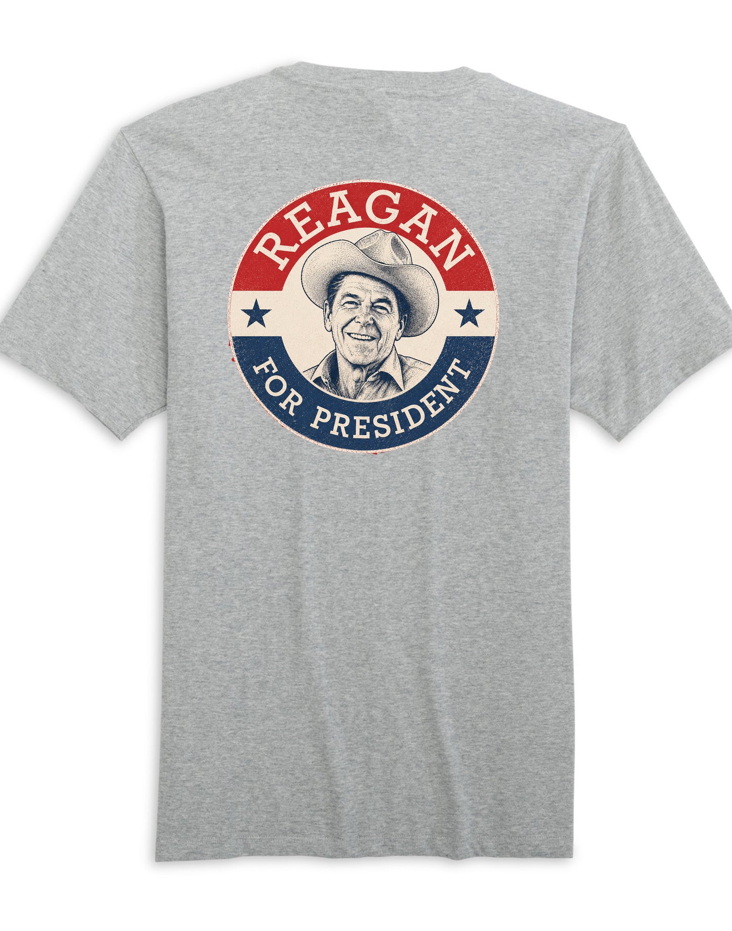 Reagan For President T-Shirt - Heather Grey