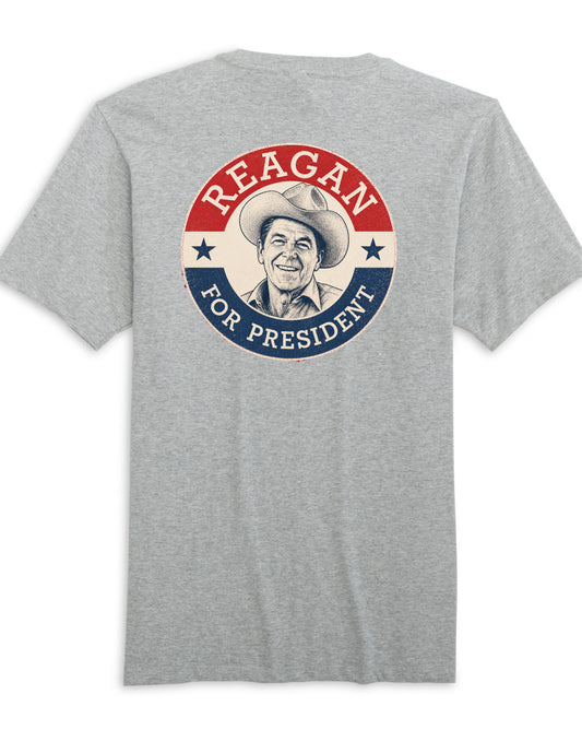 Reagan For President T-Shirt - Heather Grey