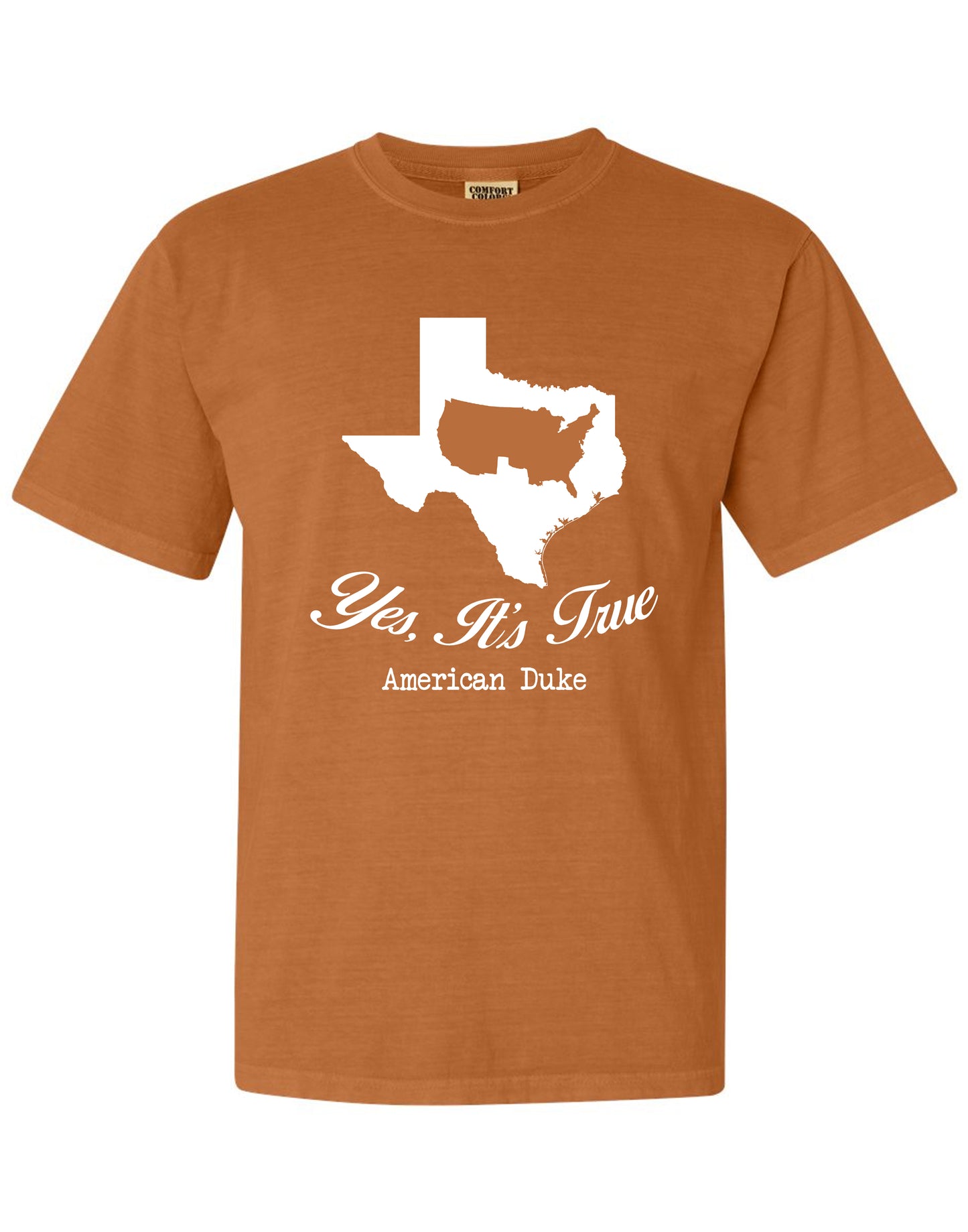 The Everything is Bigger T-Shirt - Texas Orange