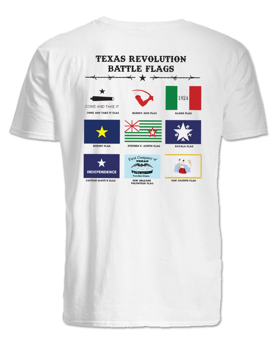 Texas Revolution Flags Short-Sleeve